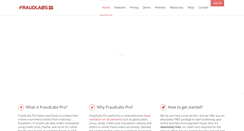 Desktop Screenshot of fraudlabspro.com